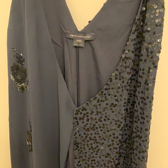 French Connection Blue Sequin Dress - Picture 9 of 16